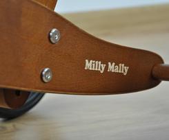 triratukai balansiniai - Balansinis dviratis Milly Mally 2in1 Jake Classic Mint, mėlynas/rudas/baltas, 7" - 7 nuotrauka