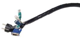 garso cable - Maclean Cable Shielding Black 3m - 2 nuotrauka