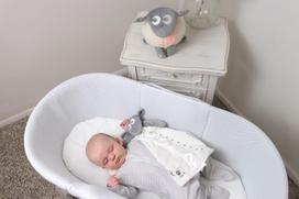 balto triuksmo migdukai - SWEET DREAMERS migdukas skleidžiantis baltąjį triukšmą, su auto jutikliu Deluxe Grey - 5 nuotrauka