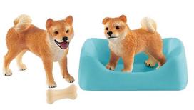 Figūrėlės Shiba Inu mama ir mažylis Schleich Farm World