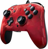 came pulteliai - PDP Faceoff Deluxe  Audio - Red Camo laidinis Nintendo Switch - 1 nuotrauka