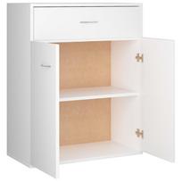 blizgi komodas - Komoda VLX Sideboard, balta, 30 x 60 x 75 cm - 4 nuotrauka