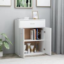 blizgi komodas - Komoda VLX Sideboard, balta, 30 x 60 x 75 cm - 7 nuotrauka