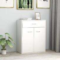 blizgi komodas - Komoda VLX Sideboard, balta, 30 x 60 x 75 cm - 8 nuotrauka