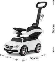 paspiriami automobiliai - Paspiriamas automobilis Milly Mally Mercedes AMG C63 Coupe, baltas - 6 nuotrauka
