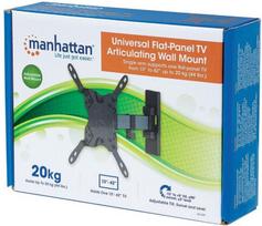universalu televizoriaus - Manhattan Wall Mount for TV 13-42'' Black - 6 nuotrauka