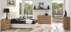 komoda 140 - Komoda Top E Shop Malwa M8, ruda, 138x40x97 cm - 2 nuotrauka
