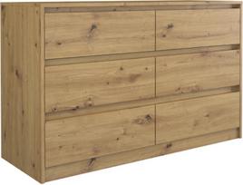 Komoda Top E Shop Karo K120, ruda, 120x40x75 cm