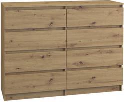Komoda Top E Shop Malwa M8, ruda, 120x40x97 cm
