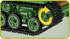 konstruktorius cobi - Konstruktorius Cobi Historical Collection M4A3E8 Sherman Easy Eight, 745 vnt. - 5 nuotrauka