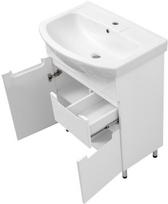 praustuvas 70 cm su spintele - Vento Kvatro & Izeo 70 820x349x670mm White - 2 nuotrauka