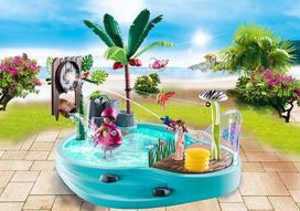 vandens purkstuvas - Playmobil - Fun pool with water sprayer 70610 - 5 nuotrauka