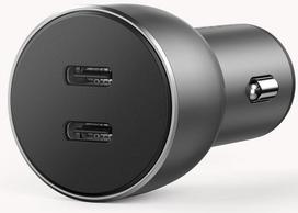 ikroviklis ugreen - Ugreen Dual USB Type-C Quick Car Charger Gray - 3 nuotrauka