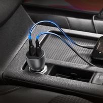 ikroviklis ugreen - Ugreen Dual USB Type-C Quick Car Charger Gray - 7 nuotrauka