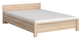 ciuziniai 140 200 - Lova Black Red White Kaspian Sonoma Oak, 140 x 200 cm - 2 nuotrauka