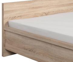 ciuziniai 140 200 - Lova Black Red White Kaspian Sonoma Oak, 140 x 200 cm - 3 nuotrauka