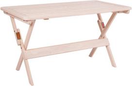Lauko stalas Folkland Timber Heini-2 White, 70 x 70 x 73 cm