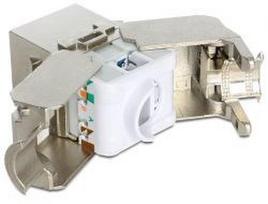 cat6 rj45 keystone - Delock Cat 6a STP RJ45 - LSA Keystone Module - 2 nuotrauka