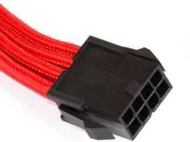 8pin - Phanteks PH-CB8P Extension Cable Motherboard 8pin 500mm Red - 2 nuotrauka