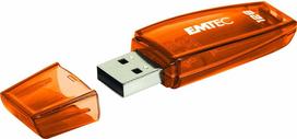 atmintine 128gb usb 2.0 - Emtec C410 128GB Red (Raudonas) - 1 nuotrauka