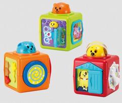 lavinamasis kudikio - Kaladėlės WinFun Stack'N Play Activity Block 0613 - 2 nuotrauka