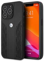 BMW BMHCP13LRSPPK Leather Back Case For Apple iPhone 13 / 13 Pro Juodas