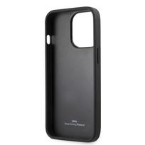iphone case leather - BMW BMHCP13LRSPPK Leather Back Case For Apple iPhone 13 / 13 Pro Juodas - 4 nuotrauka