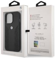 iphone case leather - BMW BMHCP13LRSPPK Leather Back Case For Apple iPhone 13 / 13 Pro Juodas - 5 nuotrauka