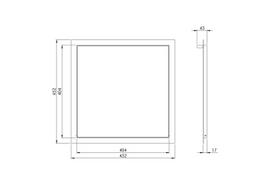 revizines dureles gipskartonis - Revizinės durelės Europlast RLR4040, 404 mm x 404 mm - 2 nuotrauka