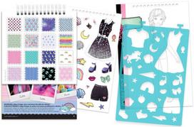 eskizu knygele - Lipdukas Make It Real Fashion Design Sketchbook Pastel Pop - 4 nuotrauka