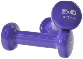 ProFit Vinyl Dumbbells 2x0.75kg Purple