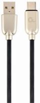 Gembird USB To USB Type - C Premium Rubber Black 2m