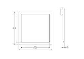 revizines dureles gipskartonis - Revizinės durelės Europlast RLR3030, 304 mm x 304 mm - 2 nuotrauka
