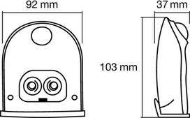 lube 2 - Ledvance - Sieninis LED lauko šviestuvas su jutikliu DOORLED LED/0,95/4,5V IP54 - 3 nuotrauka