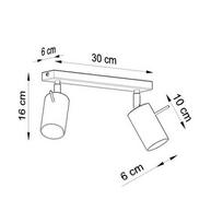 lubinis lubu sviestuva - Šviestuvas SOLLUX Ring 2, lubinis, 40 W - 3 nuotrauka
