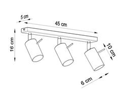 lubinis lubu sviestuva - Šviestuvas SOLLUX Ring 3, lubinis, 40 W - 2 nuotrauka