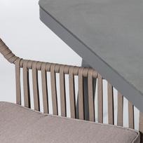 baldai kedes - Sodo baldų komplektas Home4you Andros Grey - 2 nuotrauka