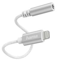 Hama Lightning Adapter to 3.5mm Audio Socket White