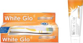 White Glo Smokers Formula balinamoji pasta rūkantiems 100 ml + šepetėlis
