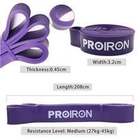 resistance band - Proiron PRO-ZLD-7W, violetinė - 2 nuotrauka