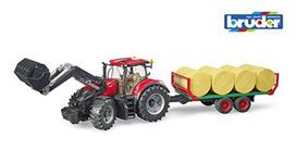 priekabos senukai - Bruder Tractor IH Optum 300 CVX, įvairių spalvų - 3 nuotrauka