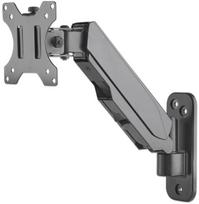 televizoriaus universalus laikiklis - MANHATTAN Universal Gas Spring Monitor Wall Mount Single Gas-Spring Arm Supports One 17-32" - 2 nuotrauka
