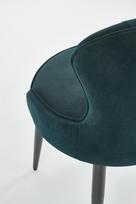 zalios valgomojo kedes - Valgomojo kėdė Halmar K366 Dark Green - 5 nuotrauka