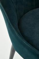 zalios valgomojo kedes - Valgomojo kėdė Halmar K366 Dark Green - 7 nuotrauka