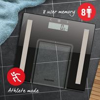 body scale - Salter 9128 BK3R - Black - 3 nuotrauka