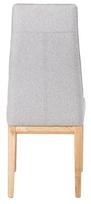 valgomojo kede kresliukas - Valgomojo kėdė Home4you Preston Light Grey, 1 vnt. - 4 nuotrauka