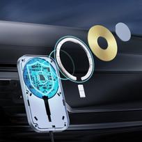 magsafe laikiklis telefonui - Choetech Car Magnetic Mount Inductive Qi Charger 15W T200-F - 8 nuotrauka