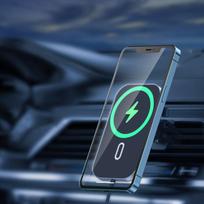 magsafe laikiklis telefonui - Choetech Car Magnetic Mount Inductive Qi Charger 15W T200-F - 9 nuotrauka