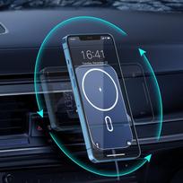 magsafe laikiklis telefonui - Choetech Car Magnetic Mount Inductive Qi Charger 15W T200-F - 10 nuotrauka