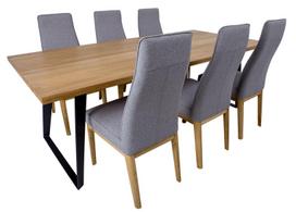 stalas su 6 kedem - Home4you Lisbon Dining Room Set 19968 - 1 nuotrauka